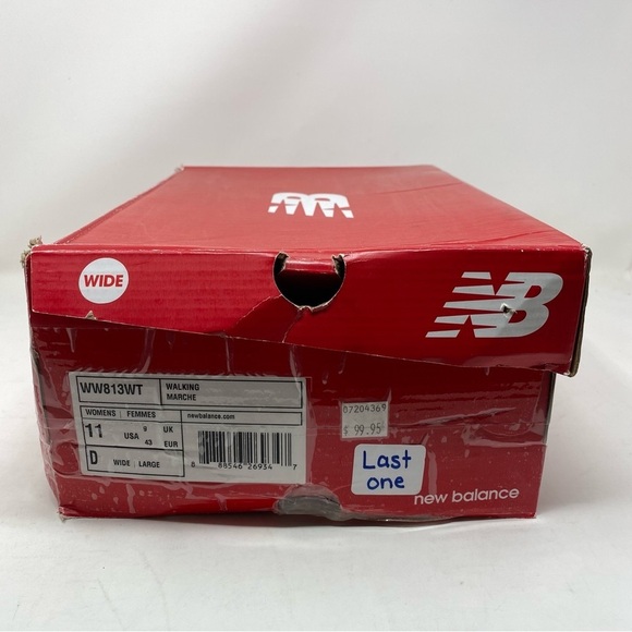 New Balance White Leather WW813WT Athletic Walker WIDE - Picture 7 of 7